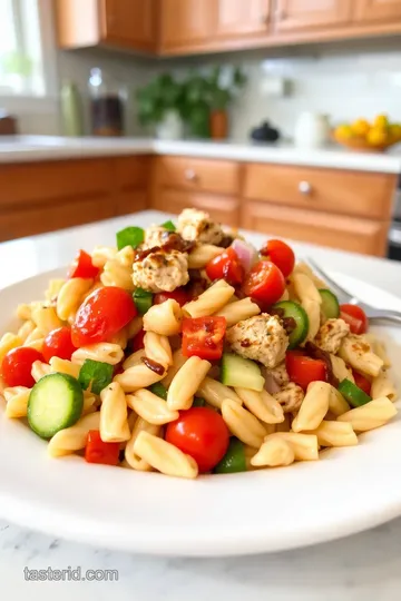 Tasting Table Chicken Pasta Salad Balsamic steps