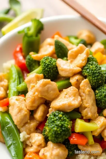 Quick Chicken Stir-Fry with Fresh Veggies presentation