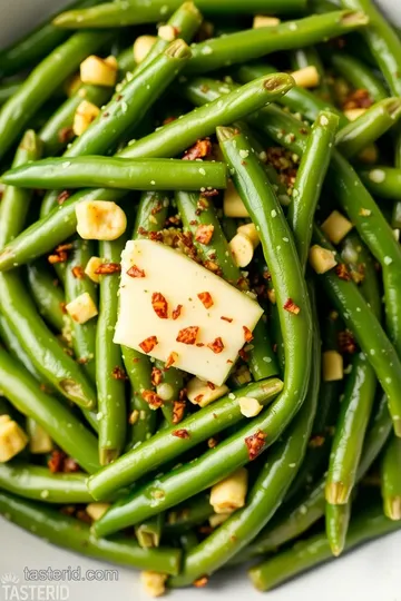 Savory Garlic Butter Green Beans presentation