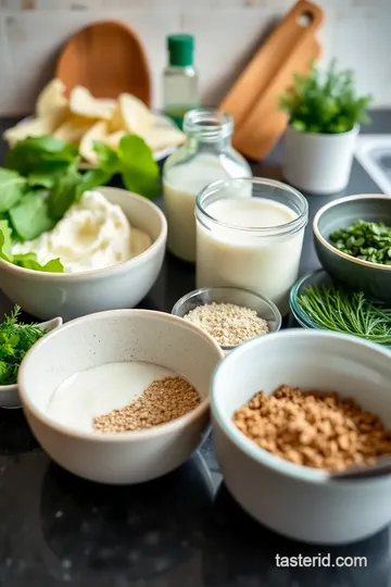 Ranch-Style Creamy Dressing ingredients