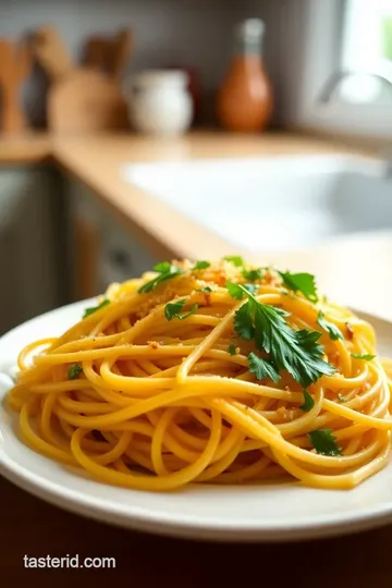 Sautéed Spaghetti with Flavorful Garlic Bliss steps
