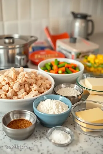 Classic Chicken Pot Pie ingredients