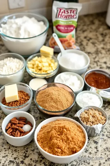 Taste of Home Pecan Pie Bars ingredients