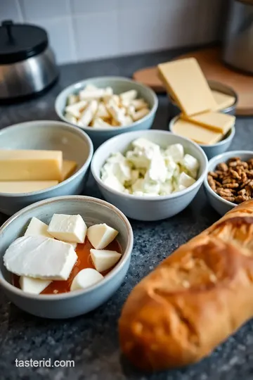 Honey and Cheese Platter with Toasted Nuts ingredients