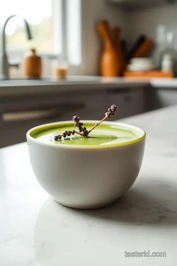 Lavender Matcha Latte steps