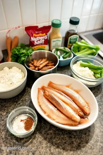 Crispy Fried Smelt with Lemon and Herbs ingredients