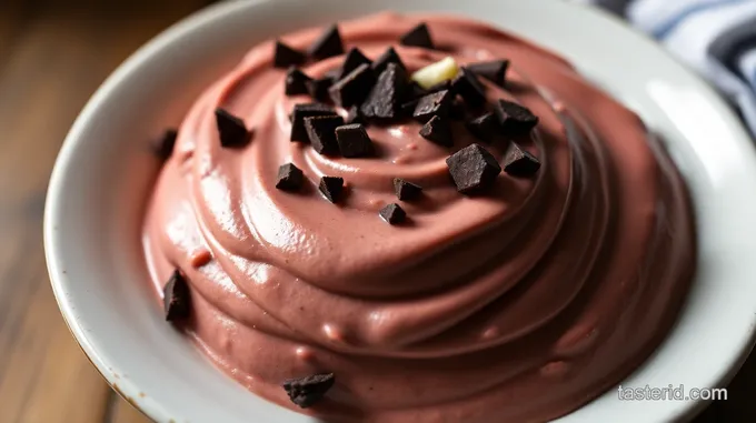 Delightfully Decadent Pink Chocolate Mousse